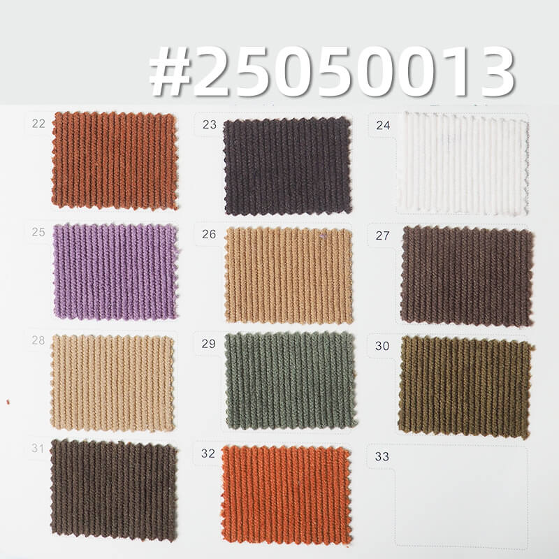 Cotton-Feel Corduroy | 210g/m² Polyester 16-Wale Corduroy | Hat, Pants, Skirt and Outerwear Material