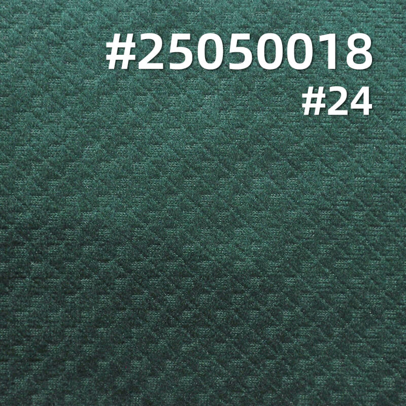 Diagonal Checkered 3D Embossed Fleece Fabric | 200g/m² Polyester Warp-Knitted Fleece | Suit, Skirt, and Top Material