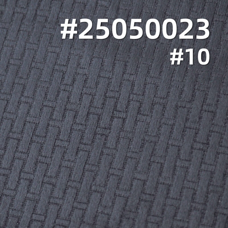 3D Hermès Grid Fleece Fabric | 200g/m² Polyester Warp-Knited Fleece | Suit, Skirt, and Top Material