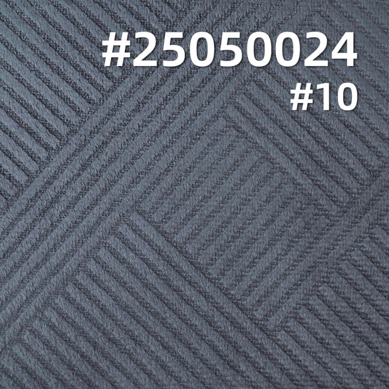 3D Linear Grid Fleece Fabric | 200g/m² Polyester Warp-Knitted Fleece | Suit, Skirt, and Top Material