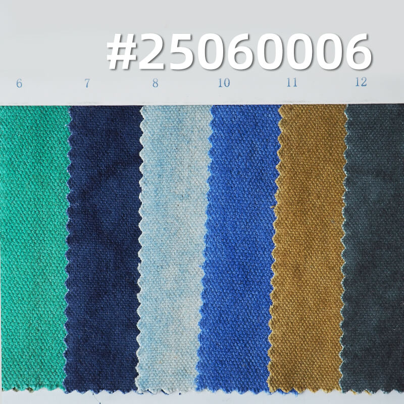 Pure Cotton Tie-Dye Canvas Fabric | 360g/m²  Plain Weave | Duck Canvas | Bag, Shoe, and Streetwear Workwear Material