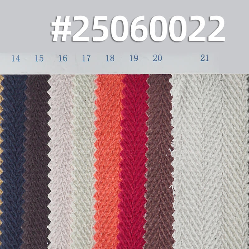 Double-Sided Herringbone Cotton Canvas (320g/m2) | 1.5CM Full Process Twill for Bags, Footwear & Apparel