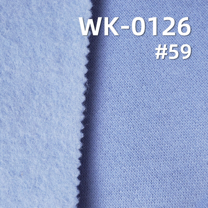 300g/m2 CVC |Combed Cotton Polyester Blend |Brushed Back Sweatshirt Fleece| Knit Fabric for Hoodies, Joggers and Jackets