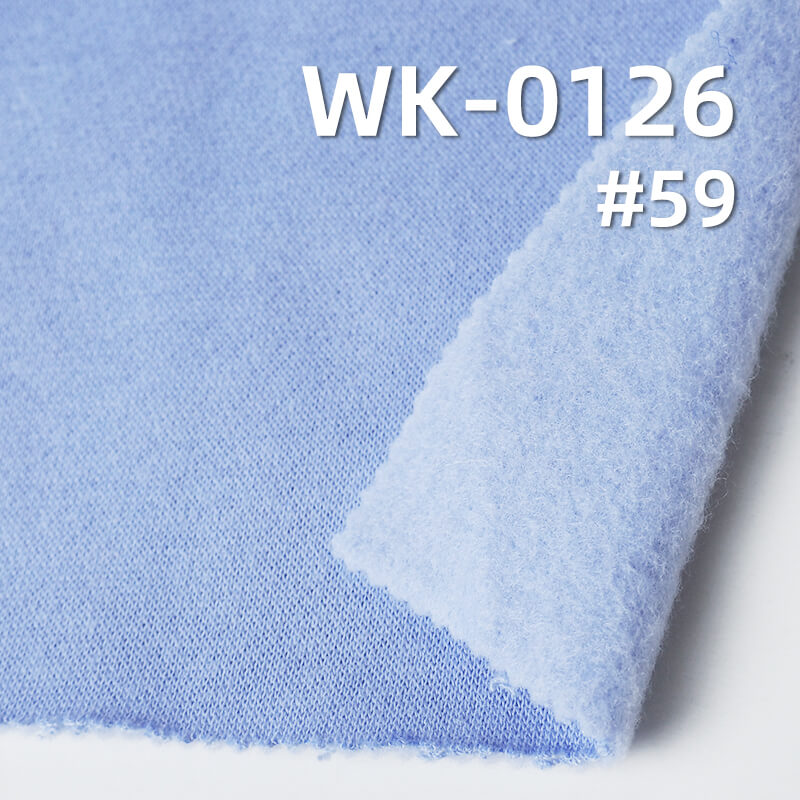 300g/m2 CVC |Combed Cotton Polyester Blend |Brushed Back Sweatshirt Fleece| Knit Fabric for Hoodies, Joggers and Jackets