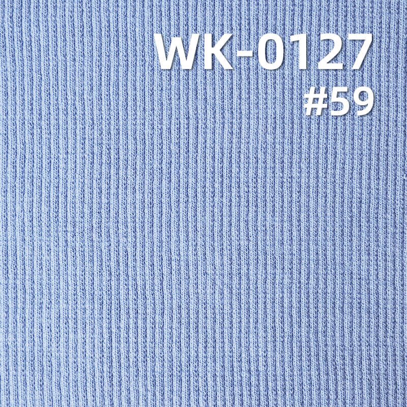 Heavyweight 2*2 Rib Knit | 21s Cotton Spandex Fabric | 380-400gsm Stretch Knit | Fabric for Tops & Base Layers