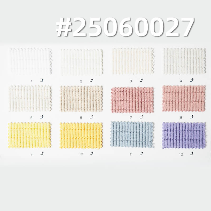 Plush Stretch Dobby Corduroy | 280 g/m2 11 Wale Polyester Spandex | Fabric for Jackets, Trousers & Hats