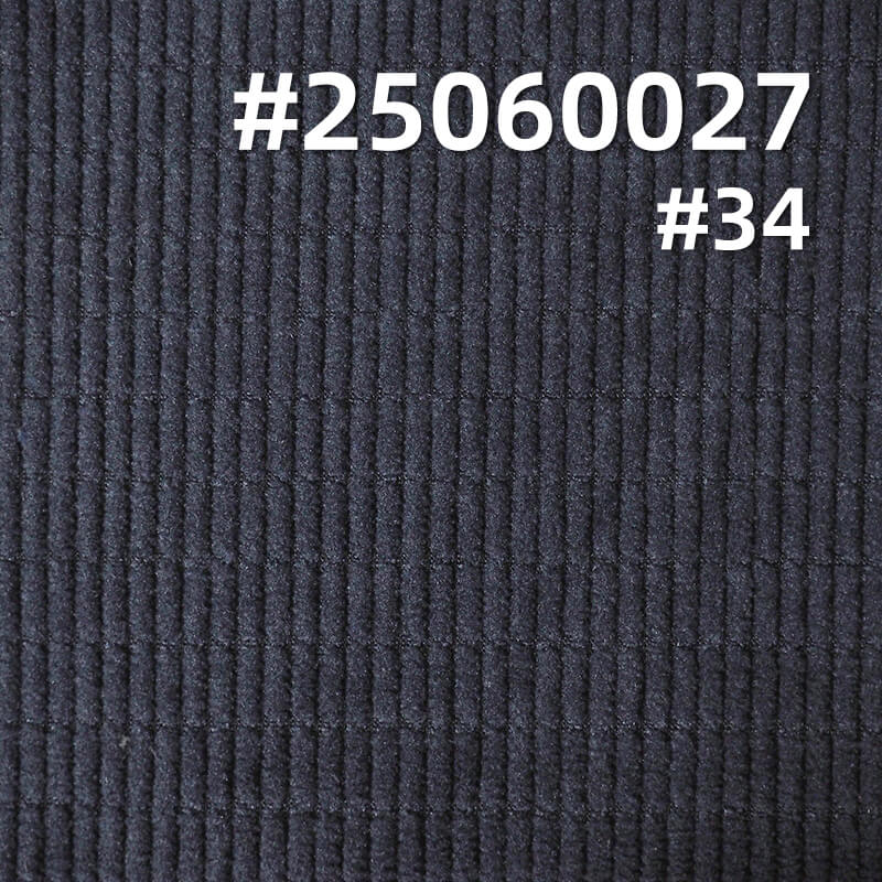 Plush Stretch Dobby Corduroy | 280 g/m2 11 Wale Polyester Spandex | Fabric for Jackets, Trousers & Hats
