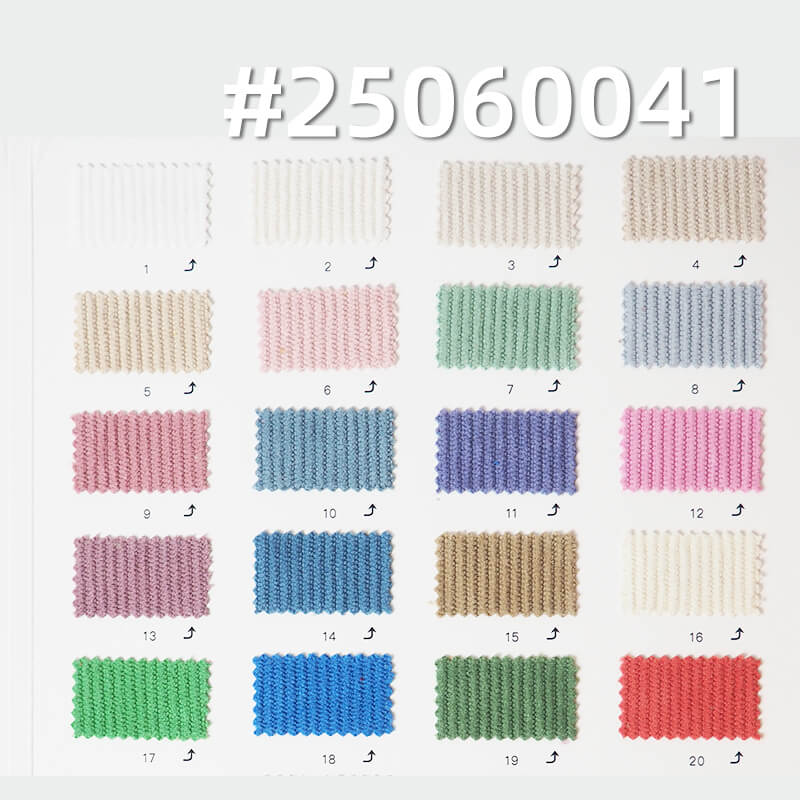 Microfiber 11-Wale Warp Knit Corduroy | 210g/m2 Polyester Fabric | for Pants, Skirts & Jackets