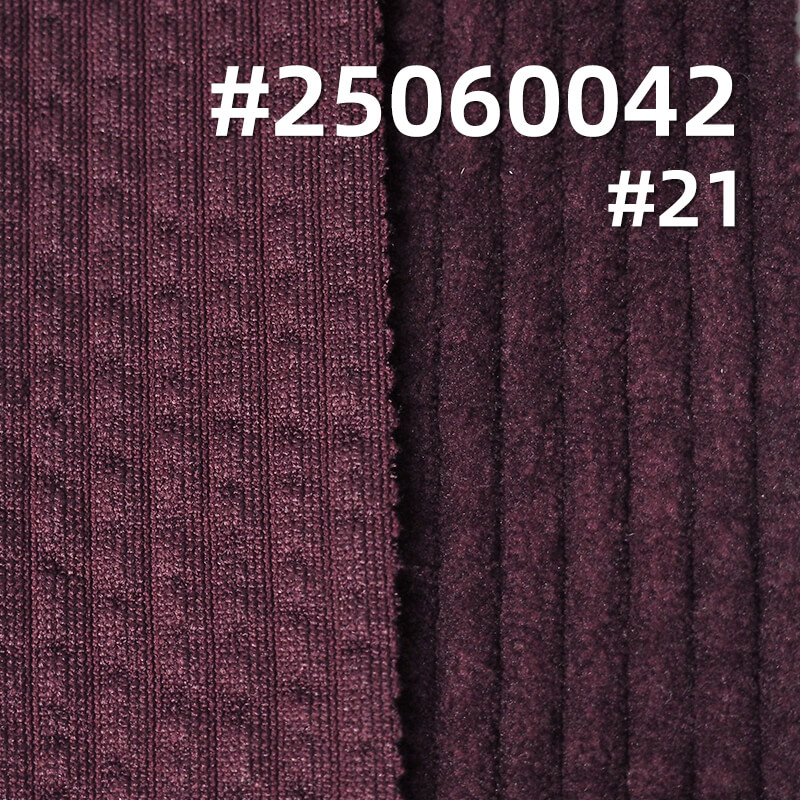 High Stretch 6W Warp Knit Corduroy | 330g/m2 Polyester Fabric for Trousers, Skirts, Jackets