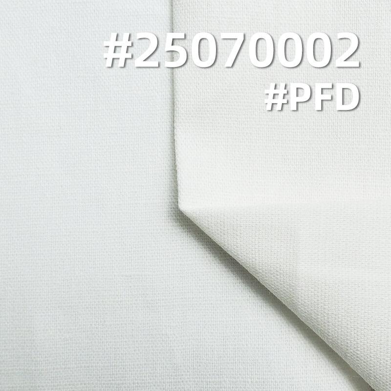 200g/m2 Ramie Cotton Blend Fabric | Solid Color Plain Weave for Dresses, Tops & Trousers