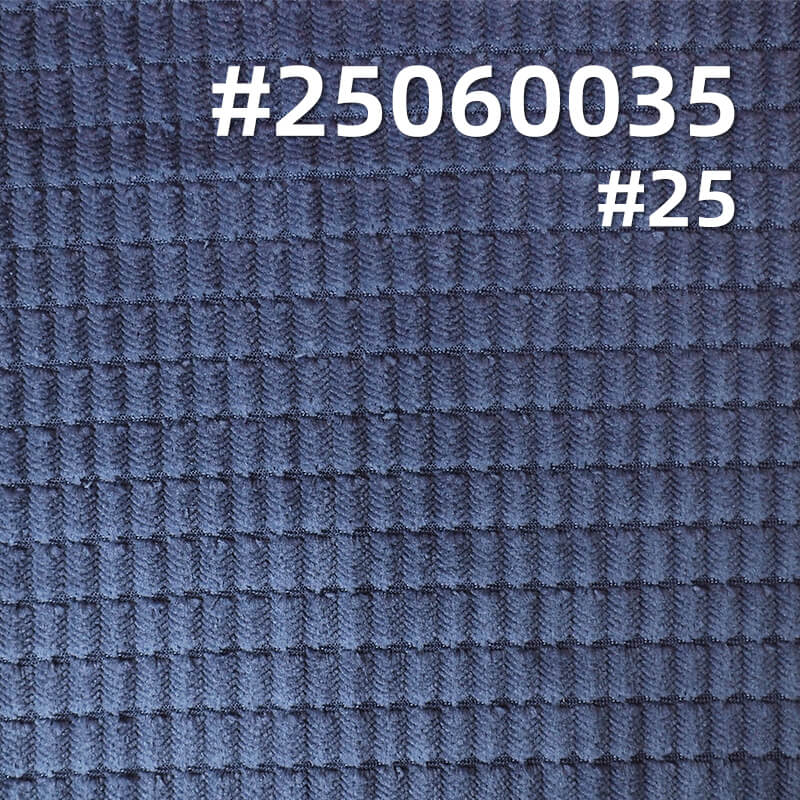 High Stretch Warp Knit Corduroy | 4.5 Wale Popcorn Texture Polyester Fabric | 280gsm for Jackets, Pants, Hats