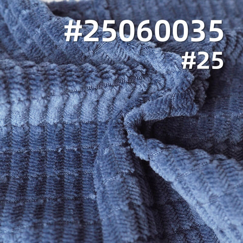 High Stretch Warp Knit Corduroy | 4.5 Wale Popcorn Texture Polyester Fabric | 280gsm for Jackets, Pants, Hats