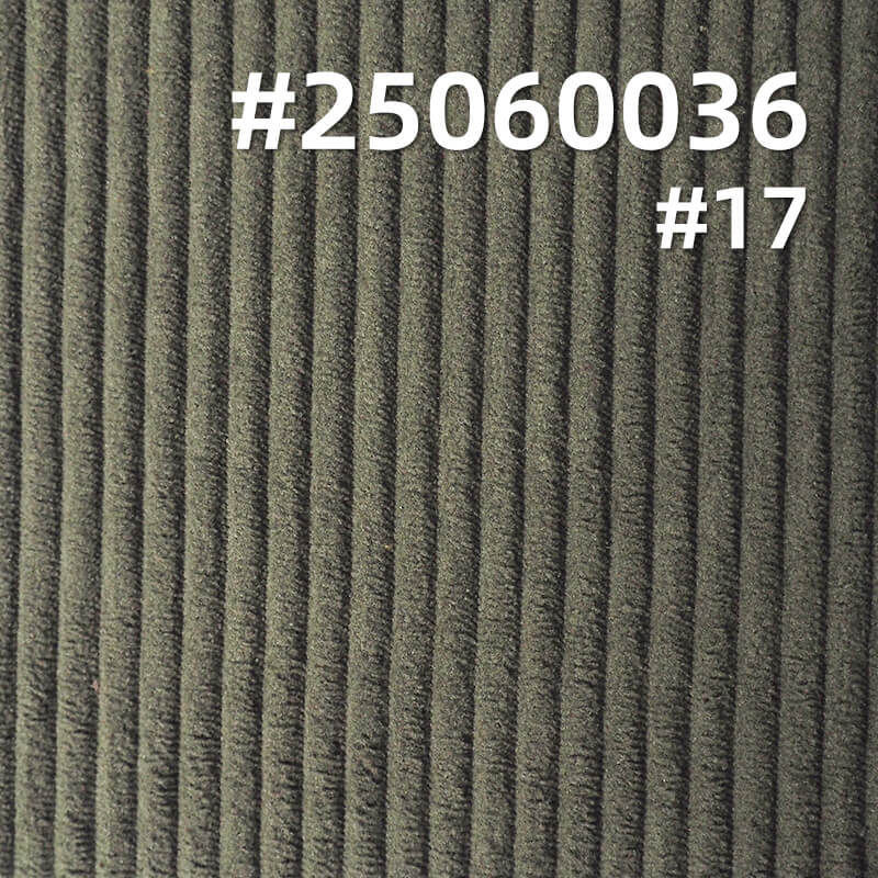 Stretch Wide Wale Corduroy Fabric | 5W Warp-Knit Polyester | 280g/m2 for Jackets, Pants, Hats