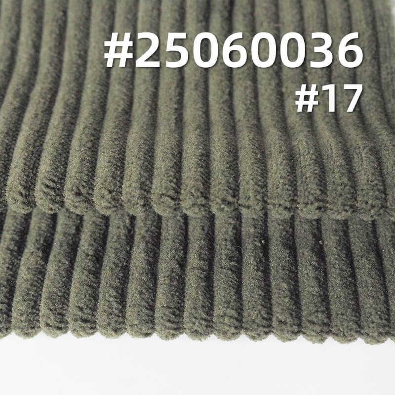 Stretch Wide Wale Corduroy Fabric | 5W Warp-Knit Polyester | 280g/m2 for Jackets, Pants, Hats
