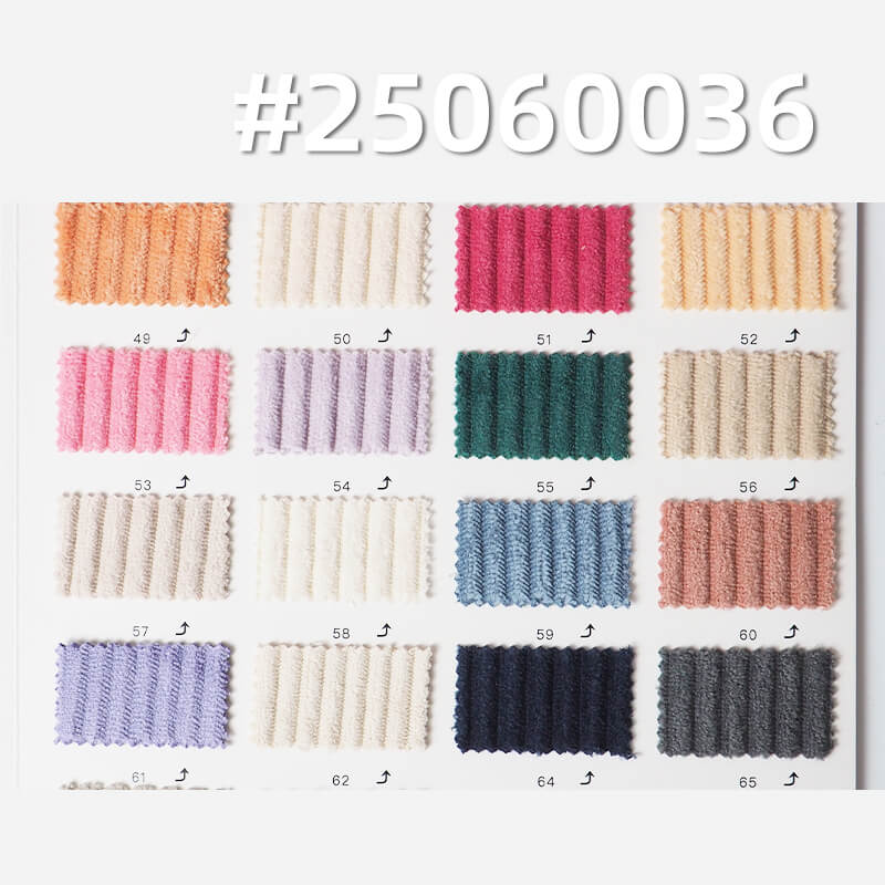 Stretch Wide Wale Corduroy Fabric | 5W Warp-Knit Polyester | 280g/m2 for Jackets, Pants, Hats