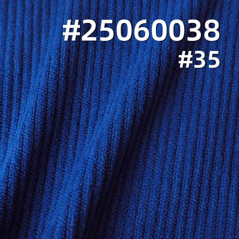 Plush Velour-Touch Corduroy | 8 Wale Warp-Knit Stretch Fabric | 200g/m2 for Apparel