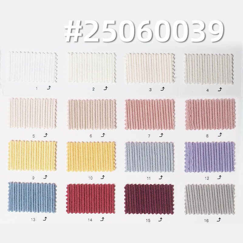 High Stretch Mixed Wale Corduroy | 16W Warp-Knit Fabric | 280g/m2 for Fall/Winter Trousers & Skirts