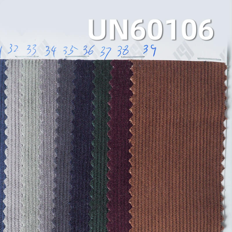 Wash-Free High-Stretch Corduroy | 260g/m² Polyester 14-Wale Straight-Stripe Corduroy | Hat, Pants and Outerwear Material