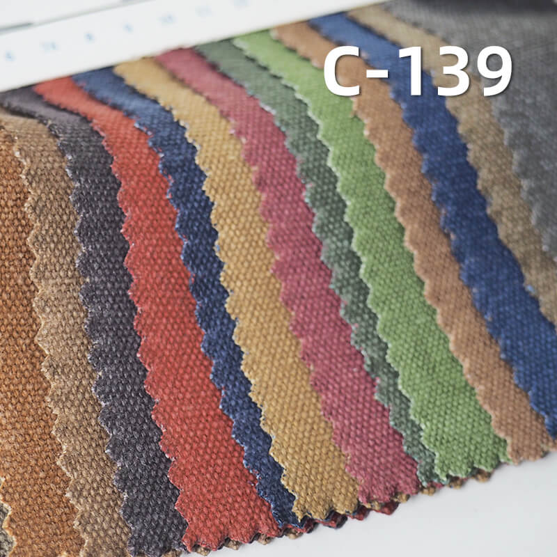 100% Cotton 12oz Canvas Fabric | 370g/m²  Pigment Washed Canvas | Pure Cotton Pearl Canvas for Bags, Shoes, Hats, Apparel