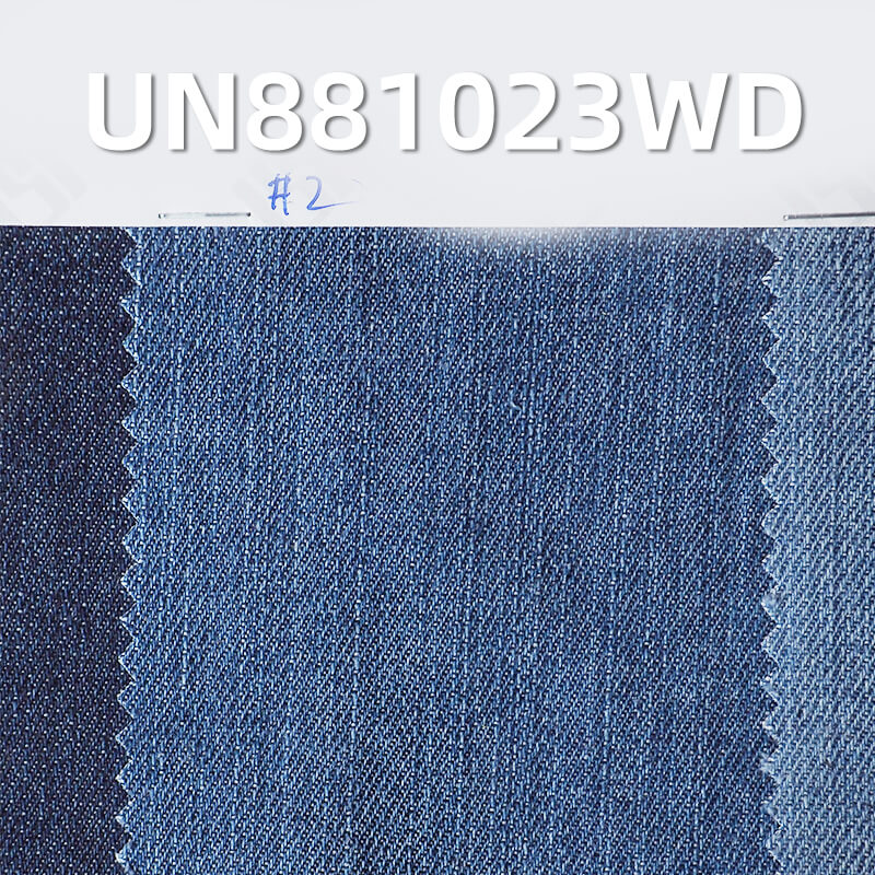 Rinsed Denim Fabric | 9.9oz Cotton Rayon Slub Twill | Lightweight for Shirts & Skirts