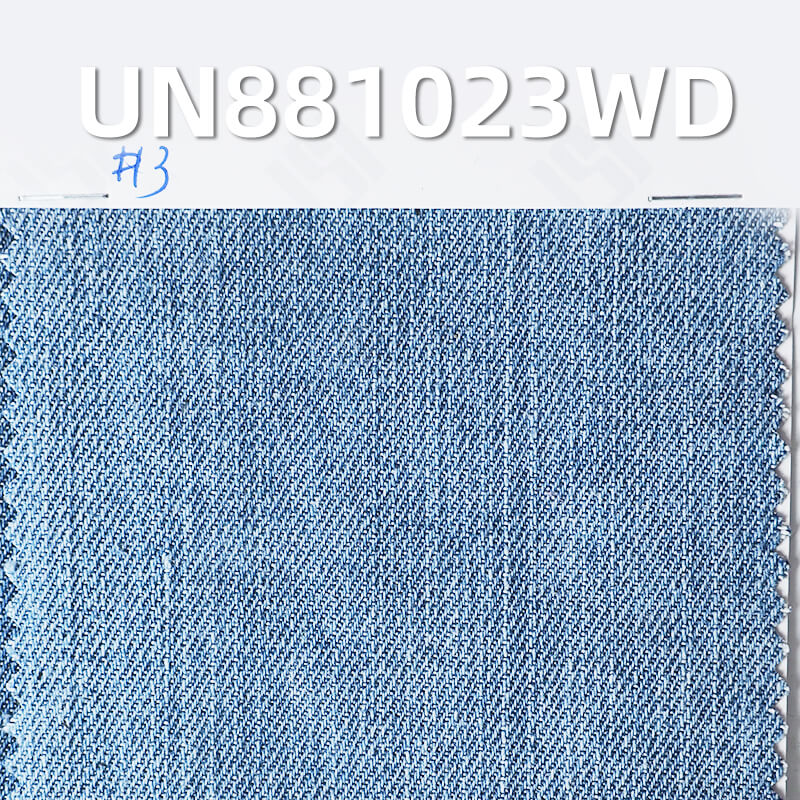 Rinsed Denim Fabric | 9.9oz Cotton Rayon Slub Twill | Lightweight for Shirts & Skirts