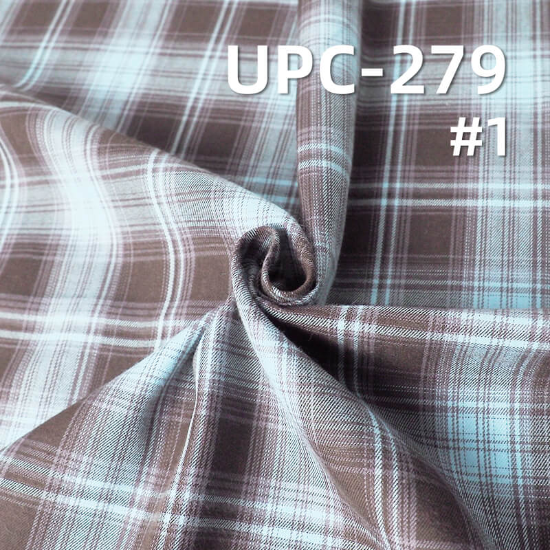 Preppy Style Plaid Fabric | 126g/m2 Lightweight Rayon Blend | Yarn Dyed Shirting & Skirt Fabric