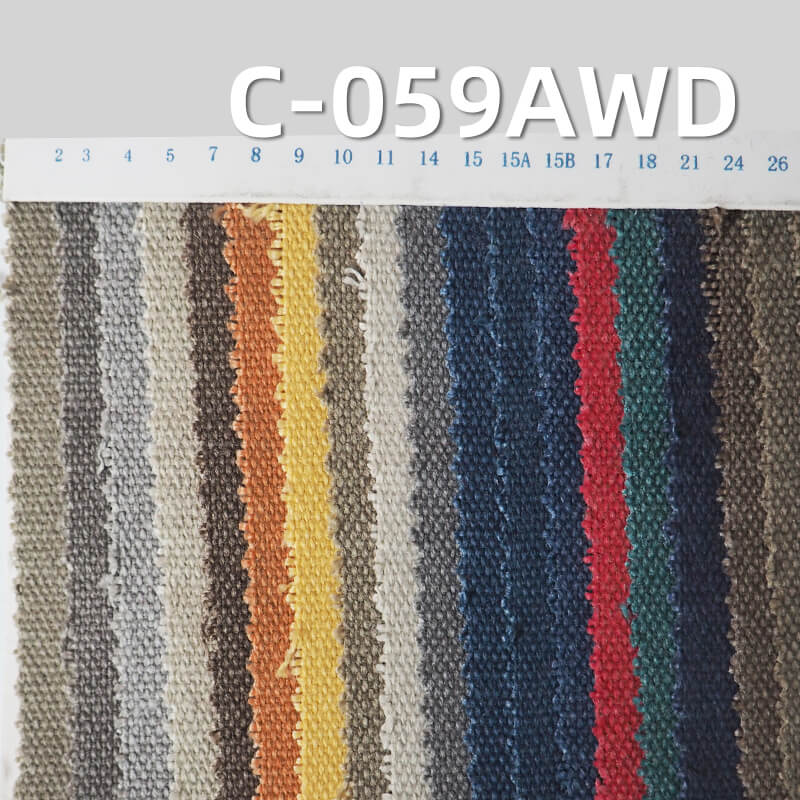 100% Cotton Plain Washed Canvas (310g/m2) | 12oz Dyed Fabric for Bags, Apparel & Footwear