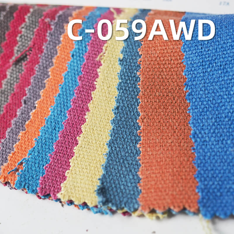 100% Cotton Plain Washed Canvas (310g/m2) | 12oz Dyed Fabric for Bags, Apparel & Footwear