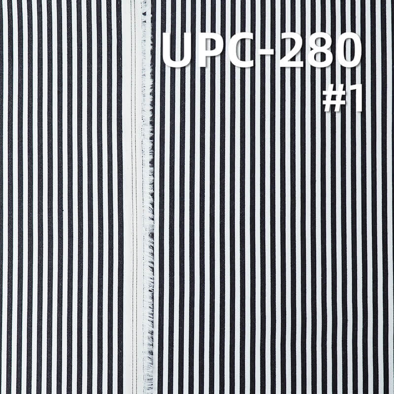 Yarn-Dyed 100% Cotton Stripe | 130g/m2 Lightly Brushed Plain Weave | Fabric for Shirts, Skirts & Pants