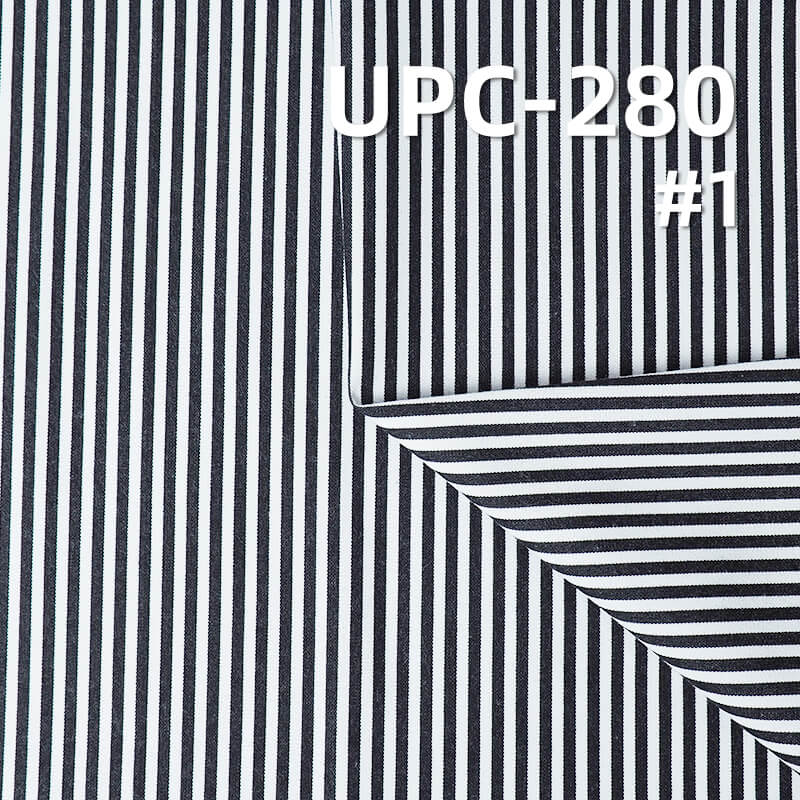 Yarn-Dyed 100% Cotton Stripe | 130g/m2 Lightly Brushed Plain Weave | Fabric for Shirts, Skirts & Pants