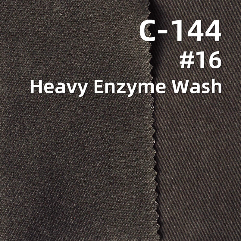 Ultra-Soft Washed Cotton | 300g/m2 Cotton 3/1 Left-Hand Twill | Fabric for Skirts, Work Pants & Jackets