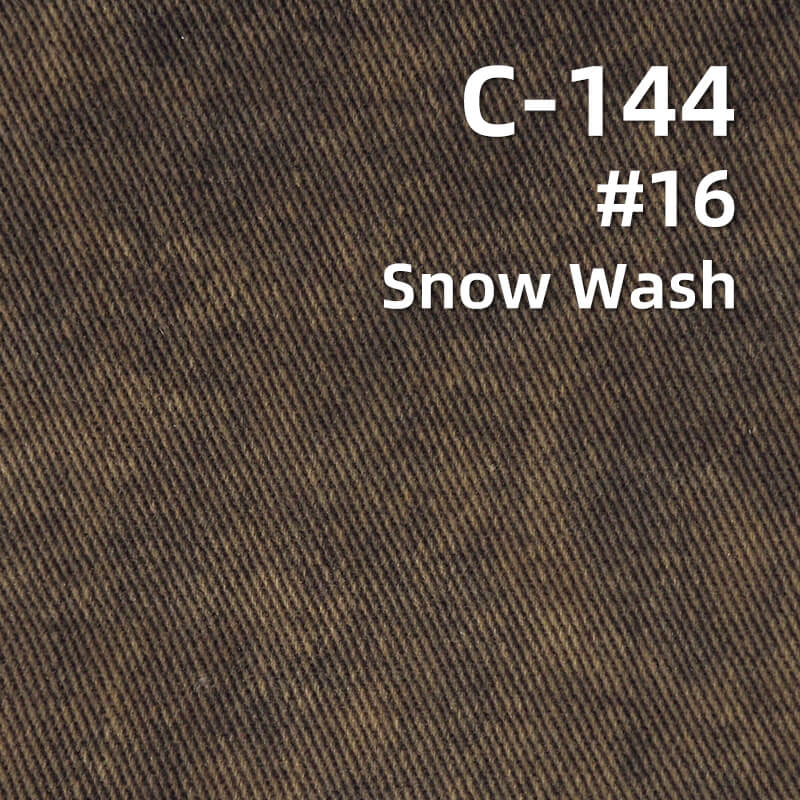 Ultra-Soft Washed Cotton | 300g/m2 Cotton 3/1 Left-Hand Twill | Fabric for Skirts, Work Pants & Jackets