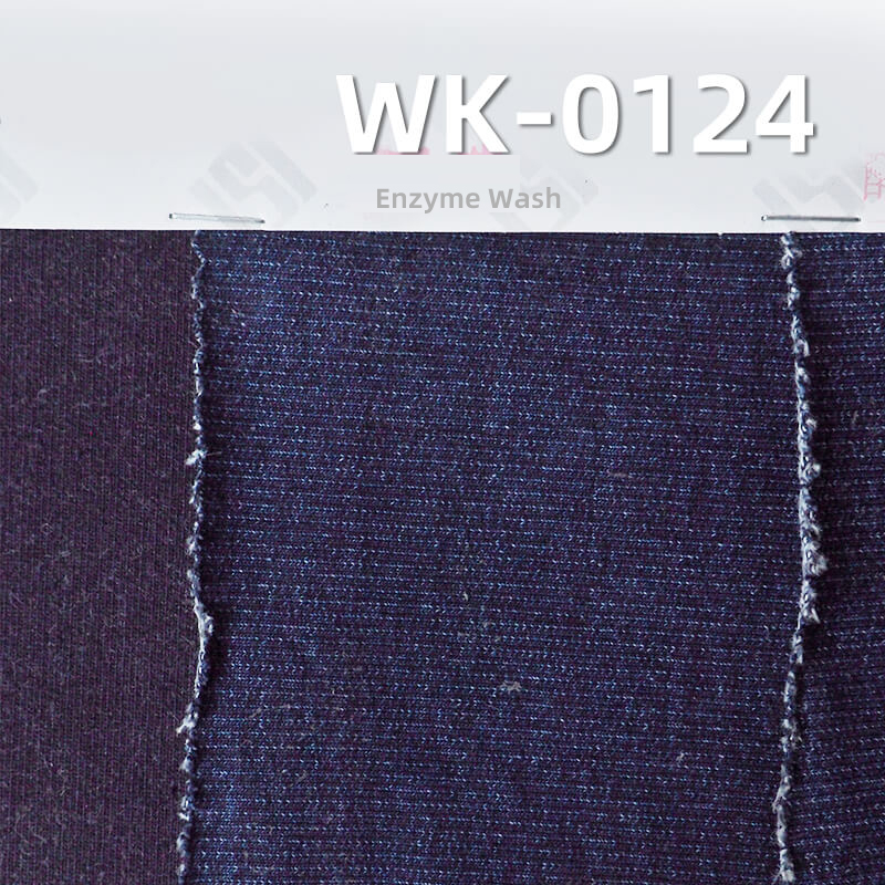 Stretch Knit Denim | 350g/m² Knit Stretch | Cotton Elastane Indigo Knit Terry Denim | Jeans, Jackets, Outerwear Fabric