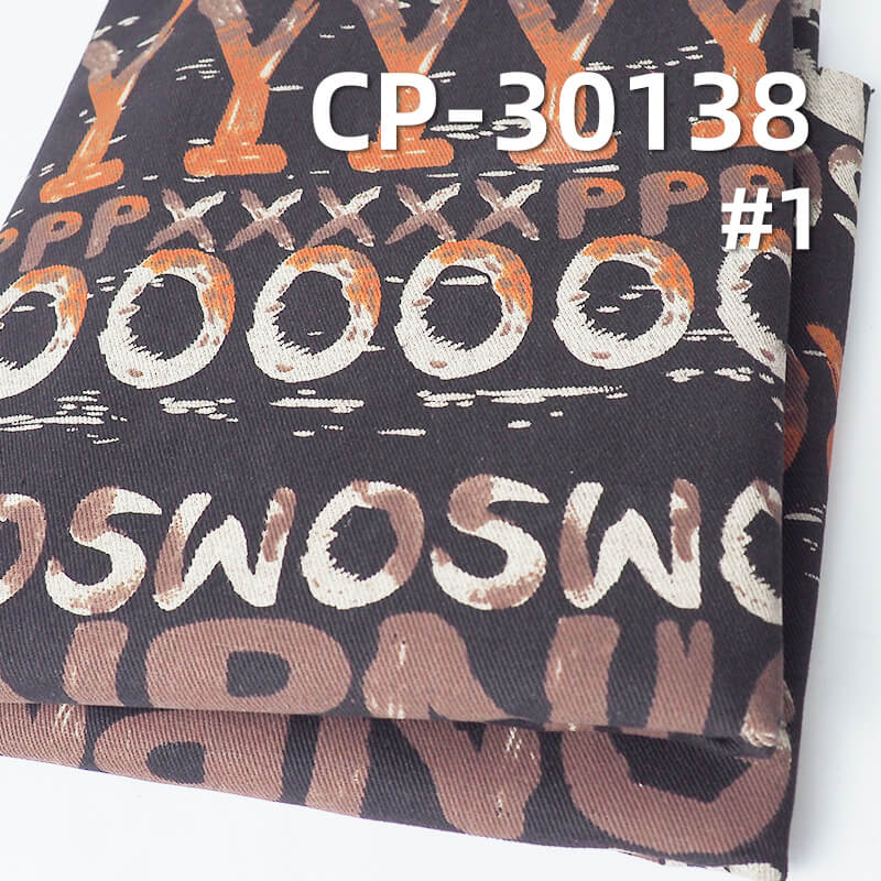 Black Face Black Back Printed Denim | 11oz Cotton Polyester Twill Denim Fabric | Bags Jeans Denim Jackets Fabric