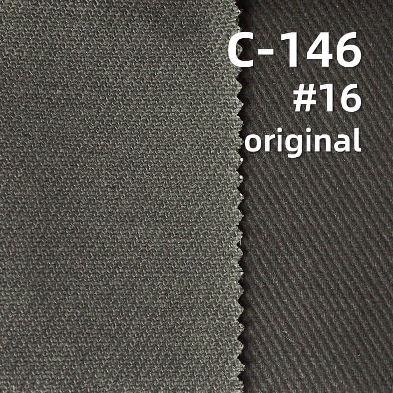 Super Soft Carbon Peached Washed Cotton Fabric | 360g/m2 Cotton Heavyweight Twill Dyed Fabric
