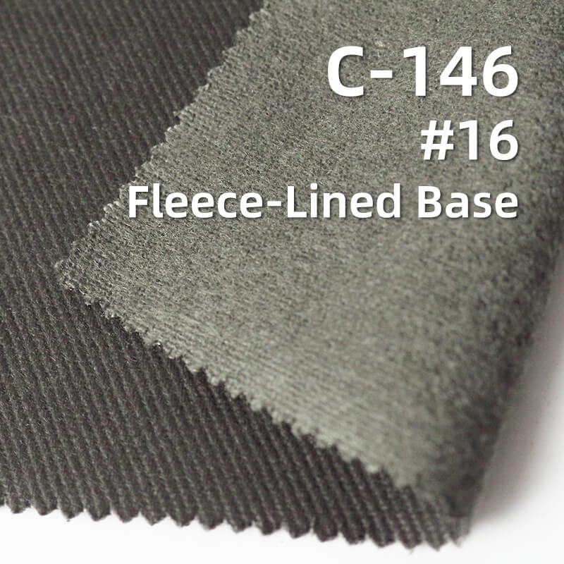 Super Soft Carbon Peached Washed Cotton Fabric | 360g/m2 Cotton Heavyweight Twill Dyed Fabric