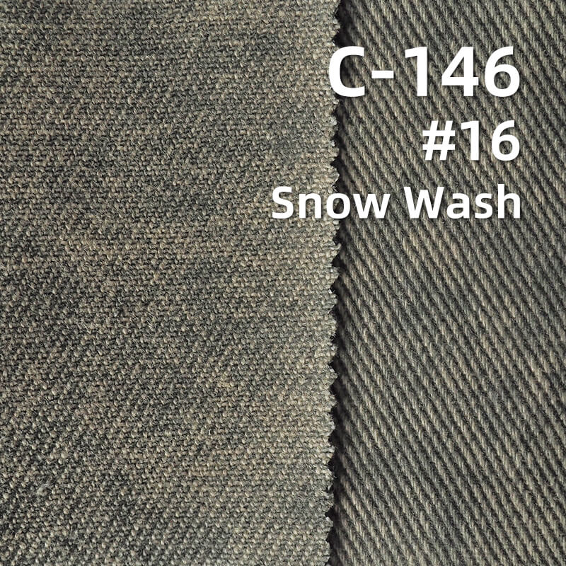 Super Soft Carbon Peached Washed Cotton Fabric | 360g/m2 Cotton Heavyweight Twill Dyed Fabric