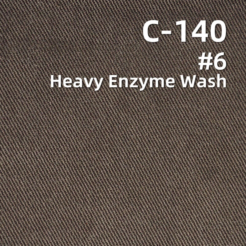 Washed Twill Fabric | 260g/m2 Lyocell Cotton Twill Fabric | Skirts Workwear Trousers Casual Jackets Fabric
