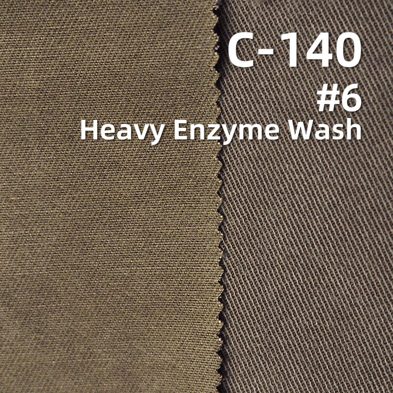 Washed Twill Fabric | 260g/m2 Lyocell Cotton Twill Fabric | Skirts Workwear Trousers Casual Jackets Fabric