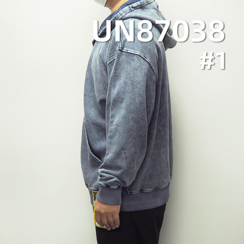 Indigo Knit Denim Fabric | 340g/m2(10 oz) All-Cotton Knit Denim | Denim Blue Sweatshirt Cloth | Stretch Jeans, Sweatshirt, and Outerwear Material