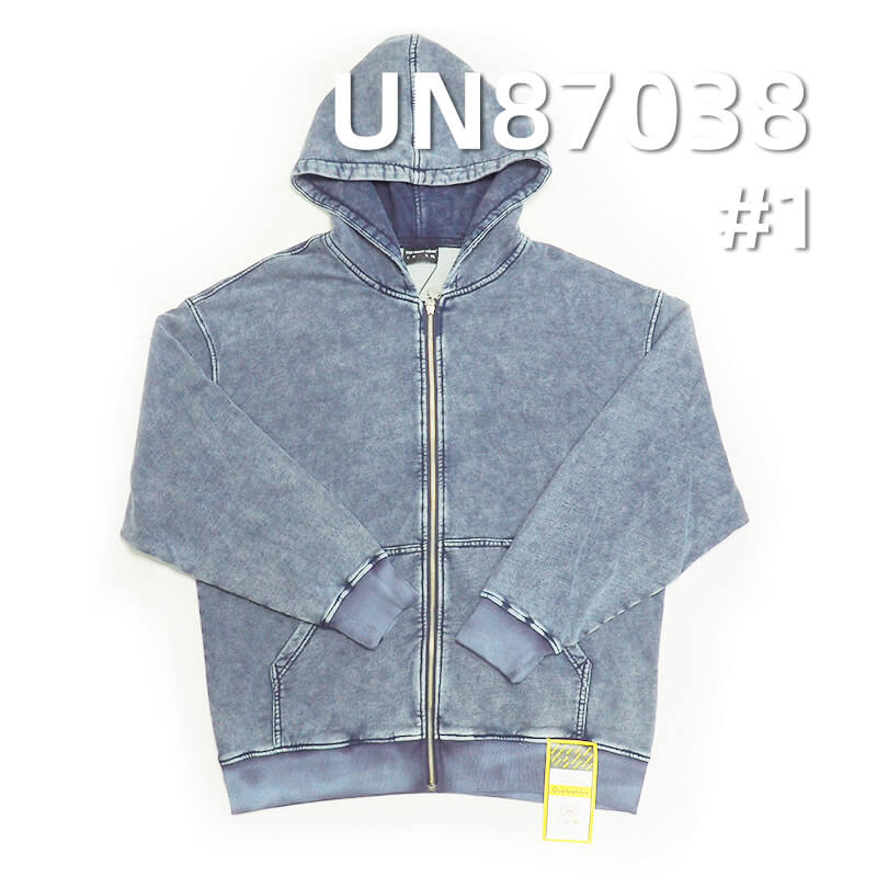 Indigo Knit Denim Fabric | 340g/m2(10 oz) All-Cotton Knit Denim | Denim Blue Sweatshirt Cloth | Stretch Jeans, Sweatshirt, and Outerwear Material