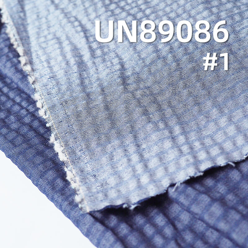 Stretch Horizontal Crepe Striped Denim | 4.7oz Cotton Spandex Striped Denim | Casual Tops Skirts Fabric