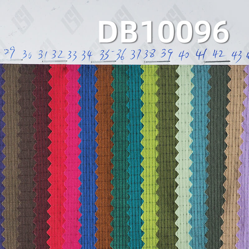 Four-Way Stretch Check Fabric | 118g/m² Polyester & Nylon Hollow Monofilament Dyeing | UV40 Resistance |Outdoor Sportswear & Windbreaker Fabric