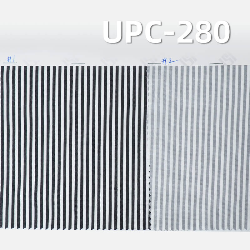 Yarn-Dyed 100% Cotton Stripe | 130g/m2 Lightly Brushed Plain Weave | Fabric for Shirts, Skirts & Pants