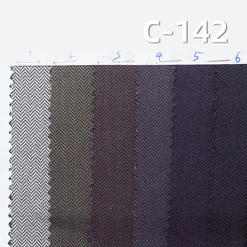 TENCEL  Lyocell Herringbone Fabric | 270g/m2 Stretch Twill with Vintage Wash Effect | For Jackets, Trousers & Skirts