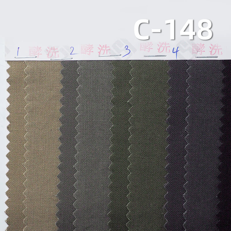Washed Fine Canvas Fabric | 245g/m2 Cotton High-Density Canvas | Bags Trousers Tops Fabric