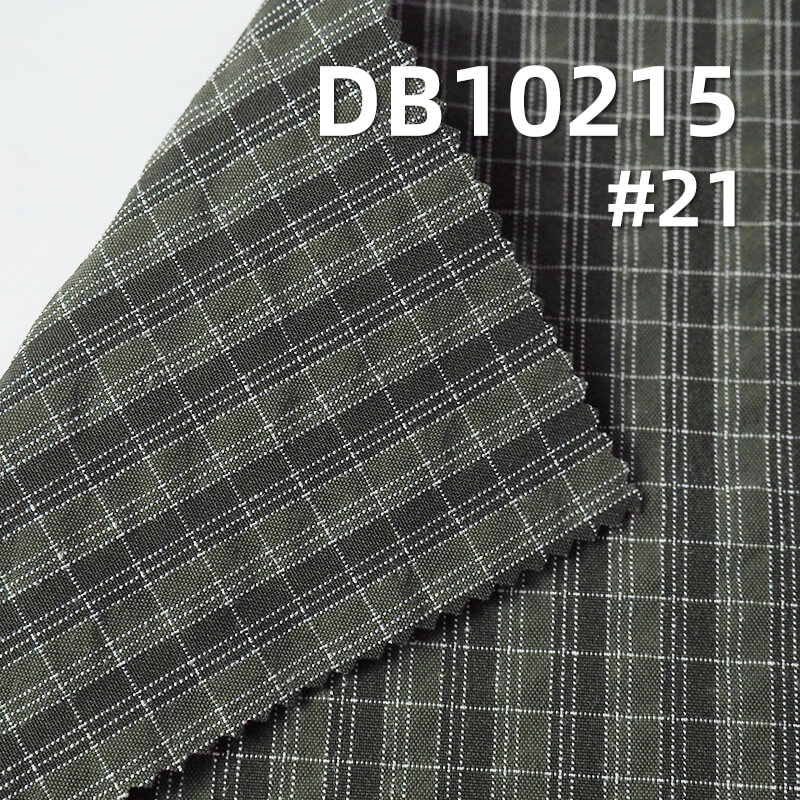 Two-Tone Plaid Dyed Fabric | 190gsm Polyester Rayon Blend Fabric | Waterproof | Anti-static | Windbreaker Fabric