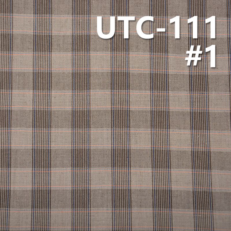 TC Yarn-Dyed Fabric | 137g/m² Poly Cotton Check Yarn-Dyed Fabric | For Tops, Skirts & Casual Trousers