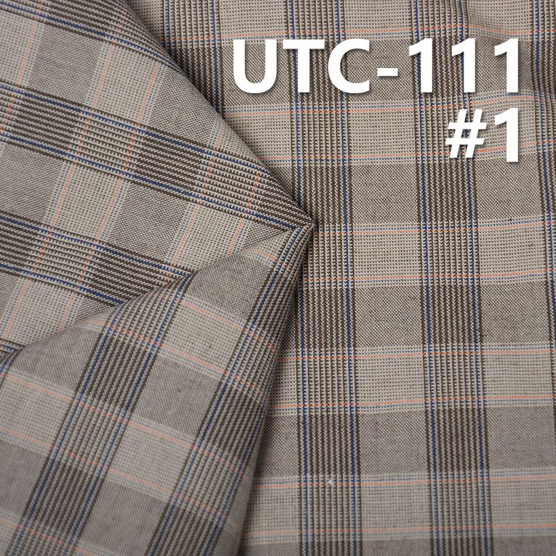 TC Yarn-Dyed Fabric | 137g/m² Poly Cotton Check Yarn-Dyed Fabric | For Tops, Skirts & Casual Trousers