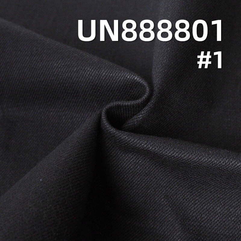 Raw Selvedge Denim | 15oz All Cotton Slub Yarn Dyed Denim | Black Face Black Back | Washable Denim